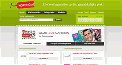 Desktop Screenshot of korting.nl